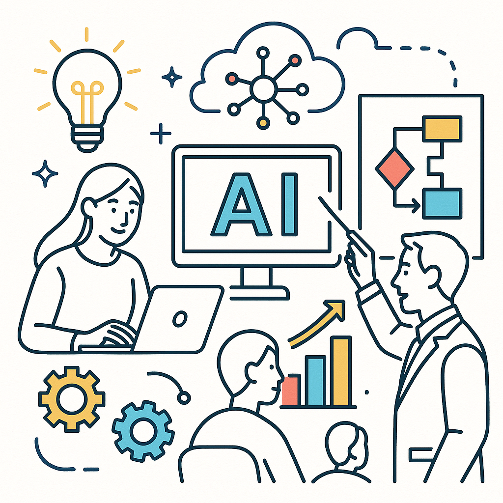 AI駆動開発教育イラスト